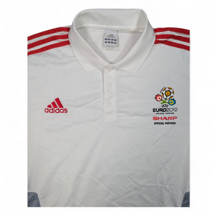 European Championships Poland-Ukraine adidas Football Polo Shirt 2012 (XL) [Excellent]