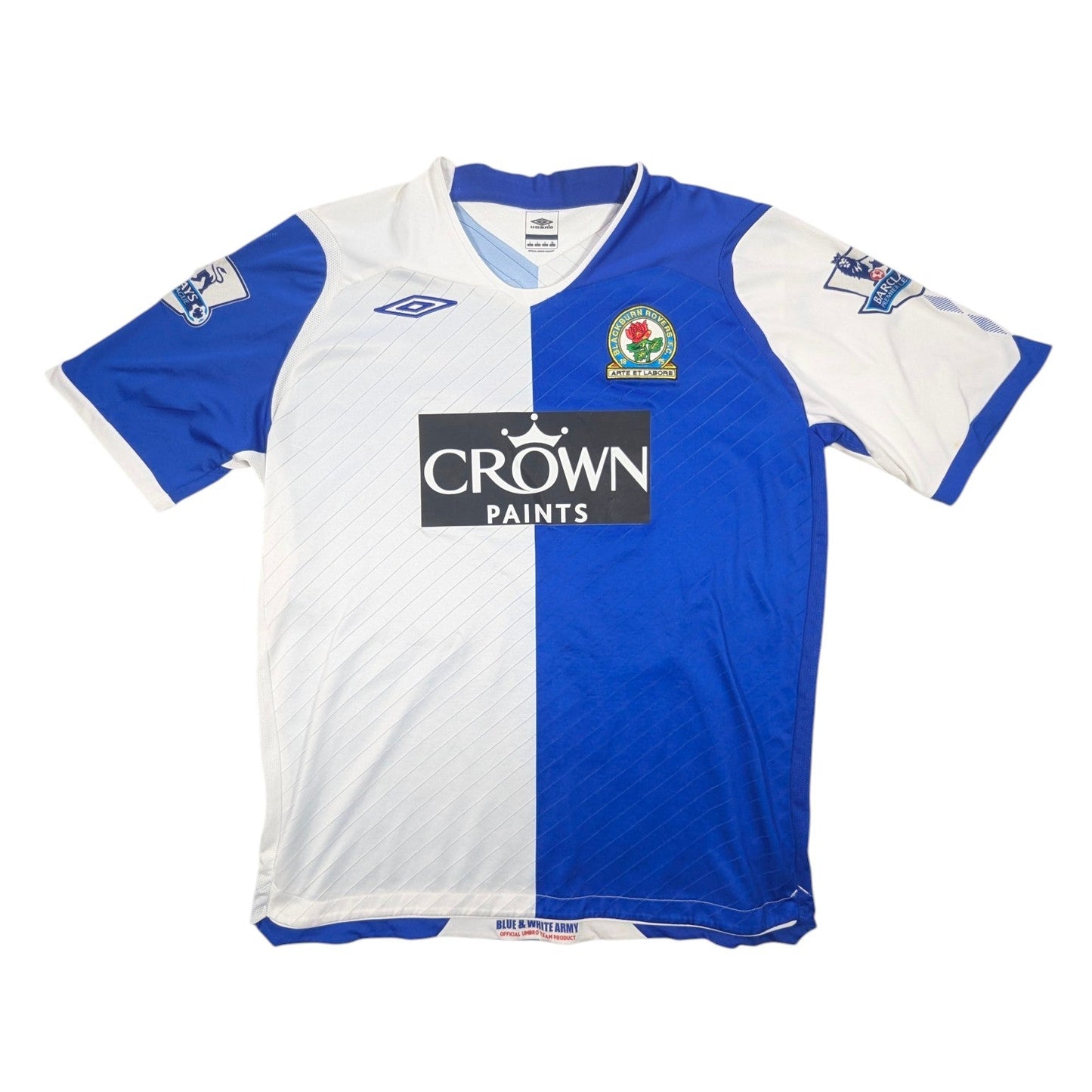 Blackburn Rovers 2008 / 09 Keith Treacy #24  Player Issue Football Jersey Umbro (L) [Very Good]