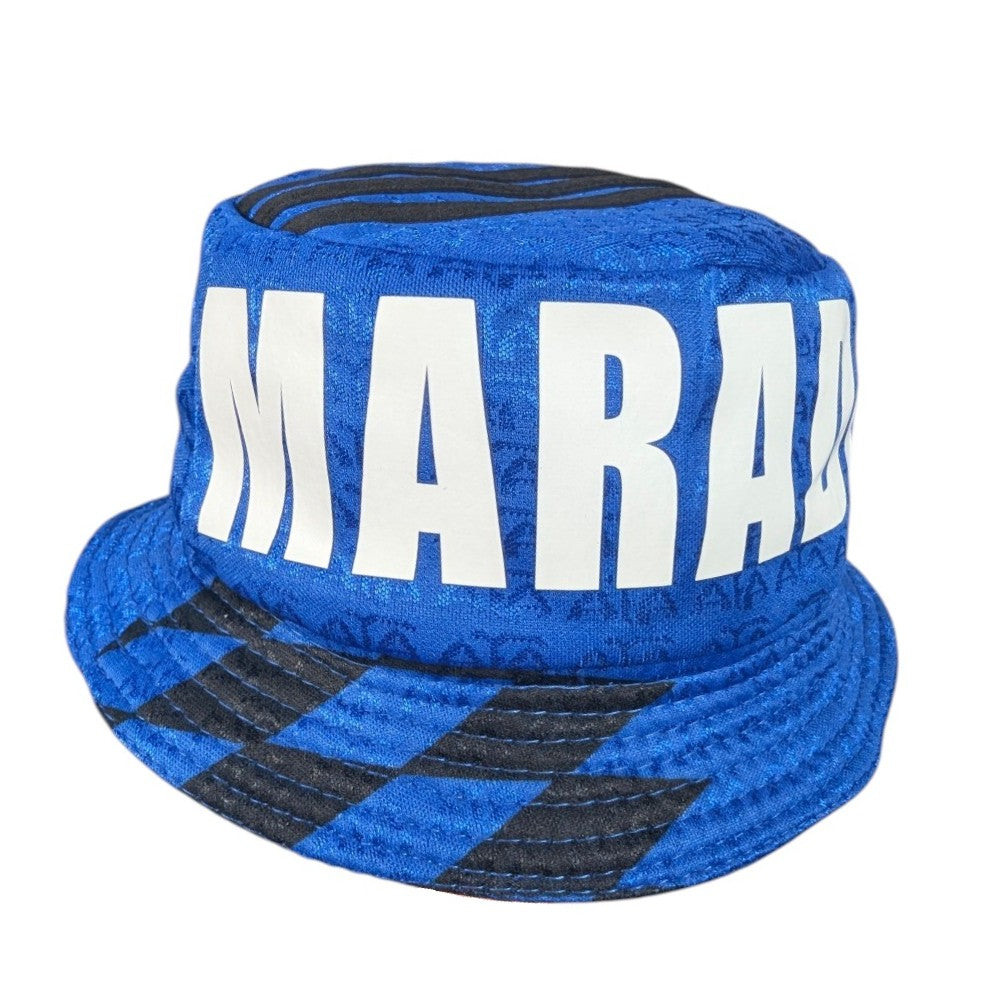 Argentina ♻️ Upcycled Football Bucket Hat 1994 Diego Maradona #10 (S) [Excellent]