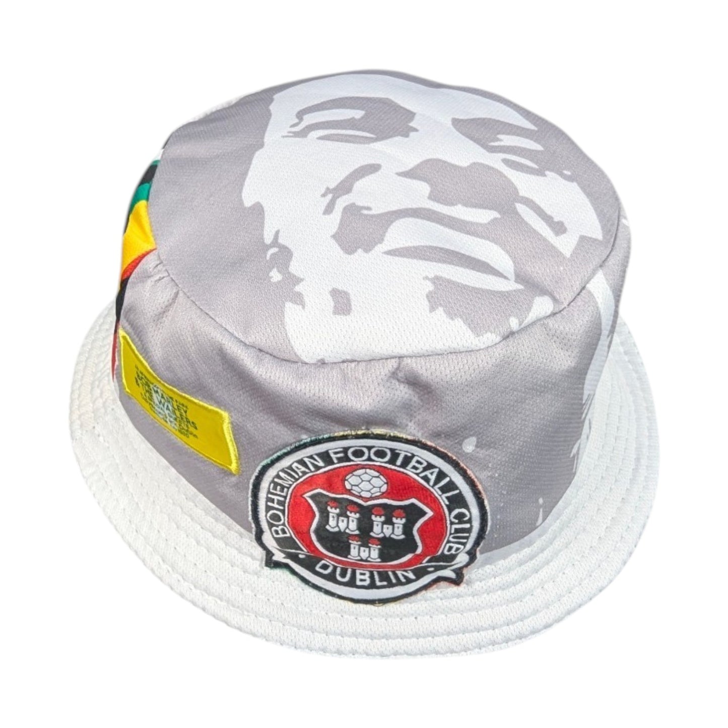 Bohemian FC O'Neills ♻️ Upcycled Football Bucket Hat 2022 Bob Marley (S) [Very Good]