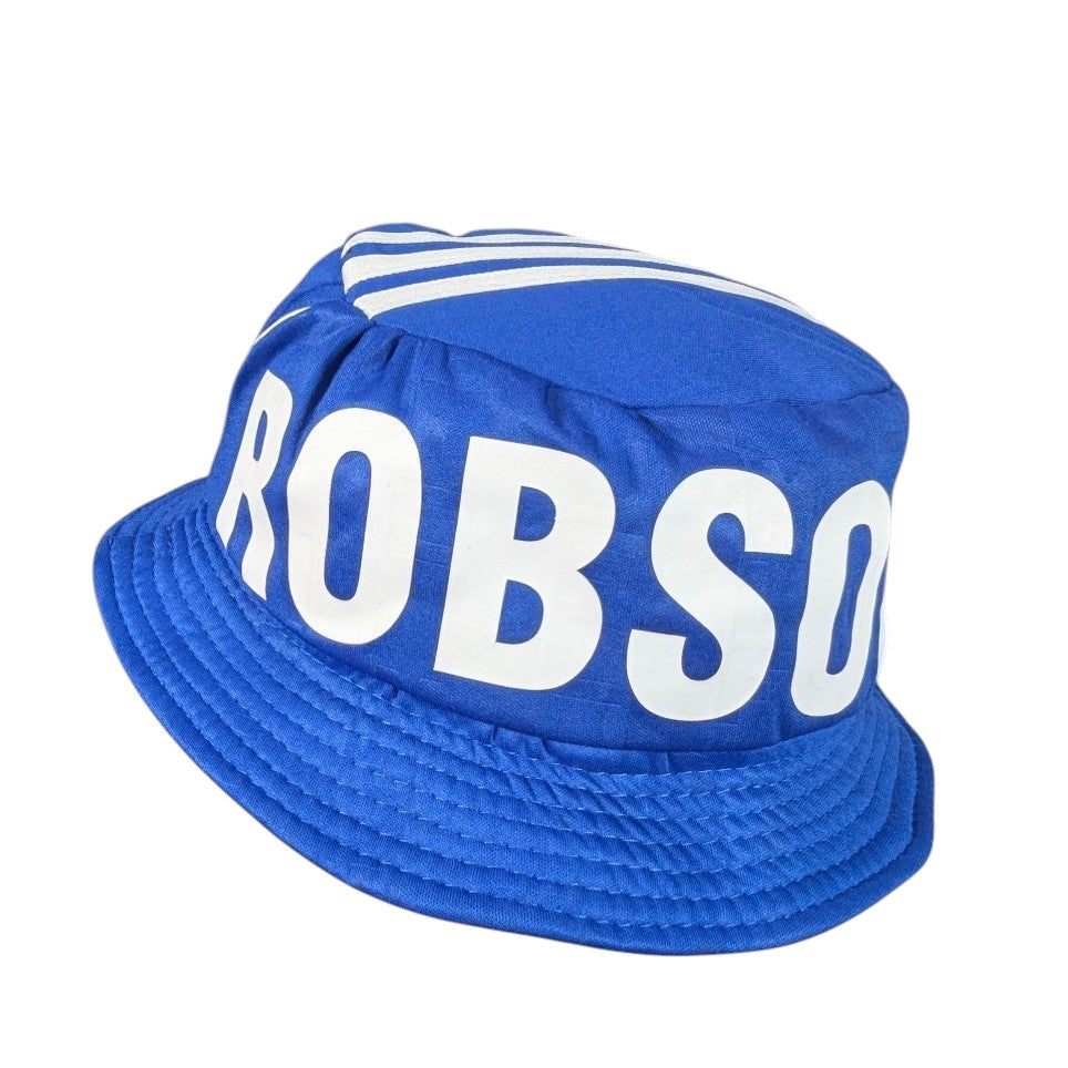 Manchester United ♻️ Upcycled Football Bucket Hat Retro Bryan Robson (S) [Excellent]
