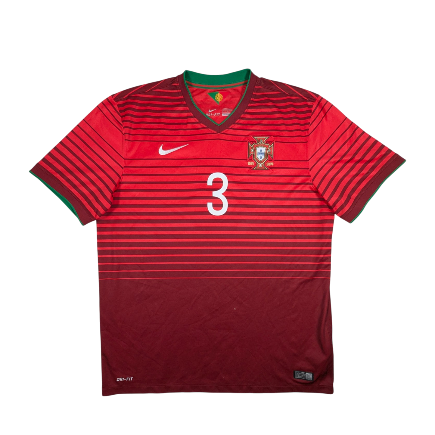 Portugal Nike Home Football Jersey 2014 Pepe #3 (XL) [Excellent]