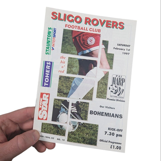 Sligo Rovers v Bohemian FC Sligo Rovers Home Football Programme 1997 [Very Good]