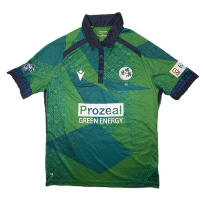Ireland Player Issue Macron Home Cricket Jersey 2025 Gareth Delany #64 (XL) [Excellent]