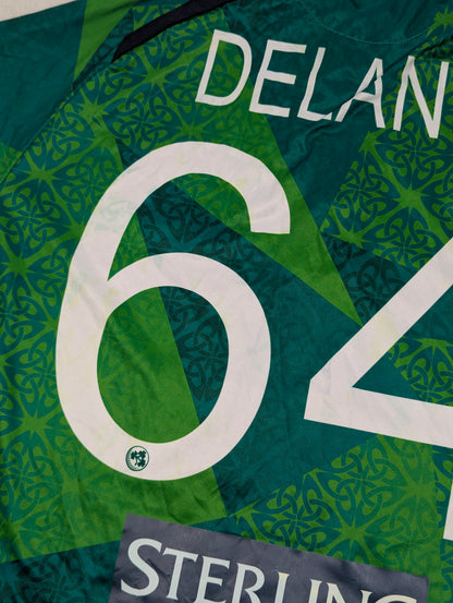 Ireland Player Issue Macron Home Cricket Jersey 2025 Gareth Delany #64 (XL) [Excellent]