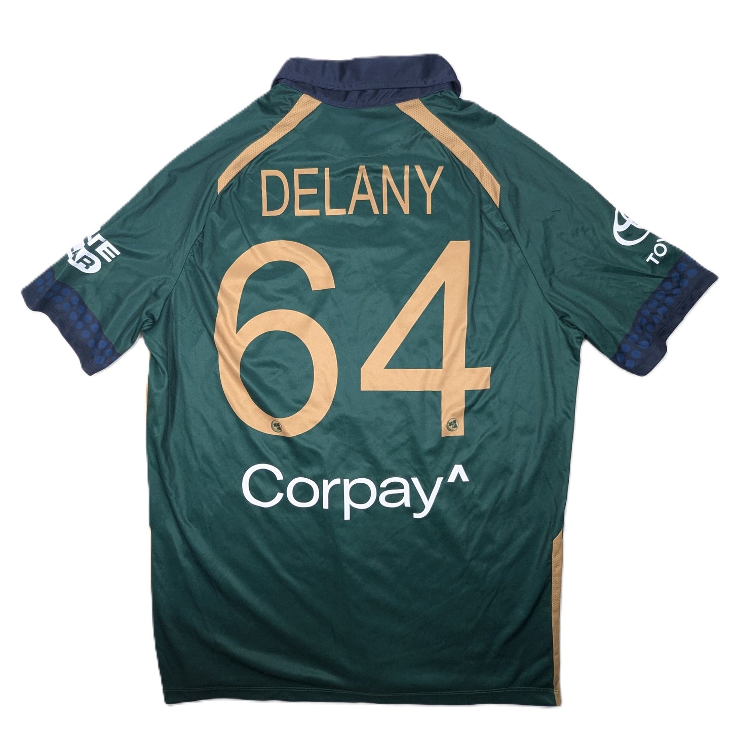 Ireland Player Issue Macron Home Cricket Jersey 2024 Gareth Delany #64 (XL) [Excellent]