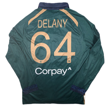 Ireland Player Issue Macron Home Cricket Jersey 2023 Gareth Delany #64 (XL) [Excellent]