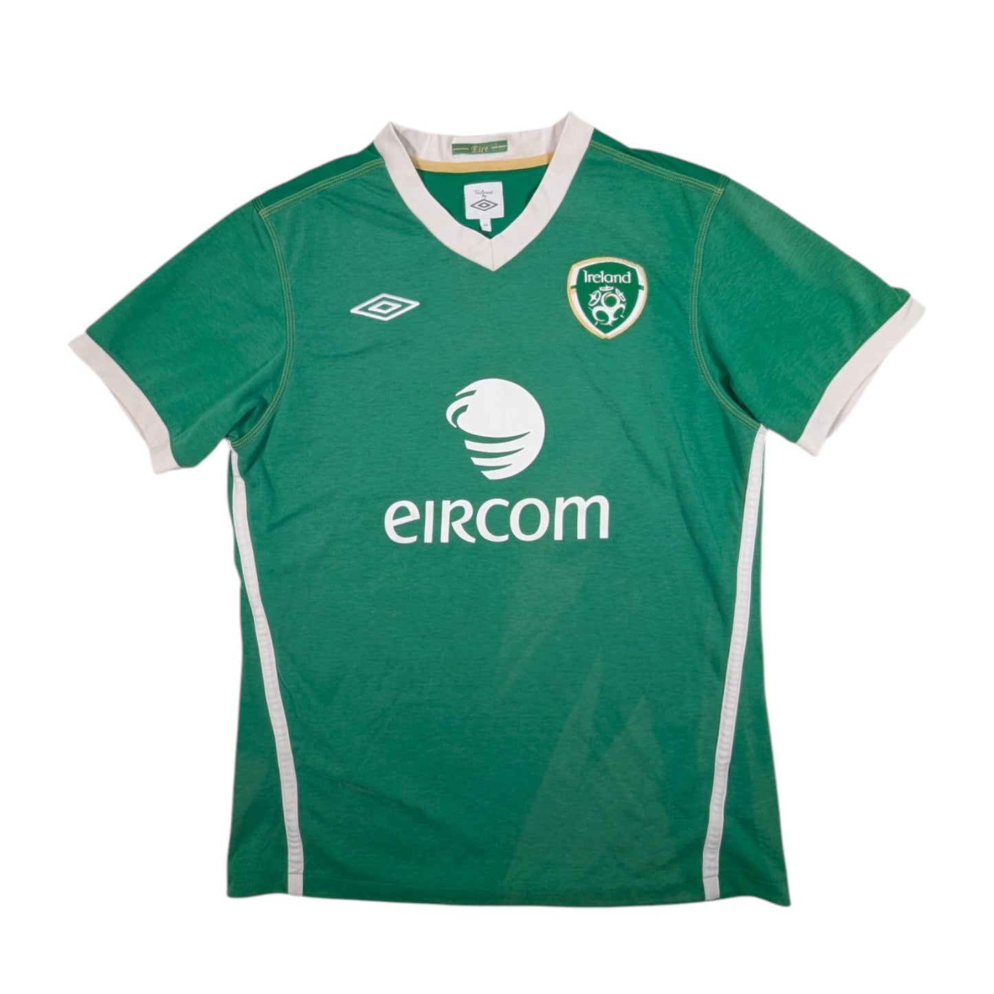 Republic of Ireland Umbro Home Football Jersey 2010 John O'Shea #4 (M) [Good]