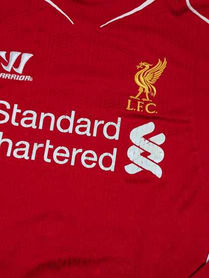 Liverpool Warrior Home Football Jersey 2014 (M) [Good]