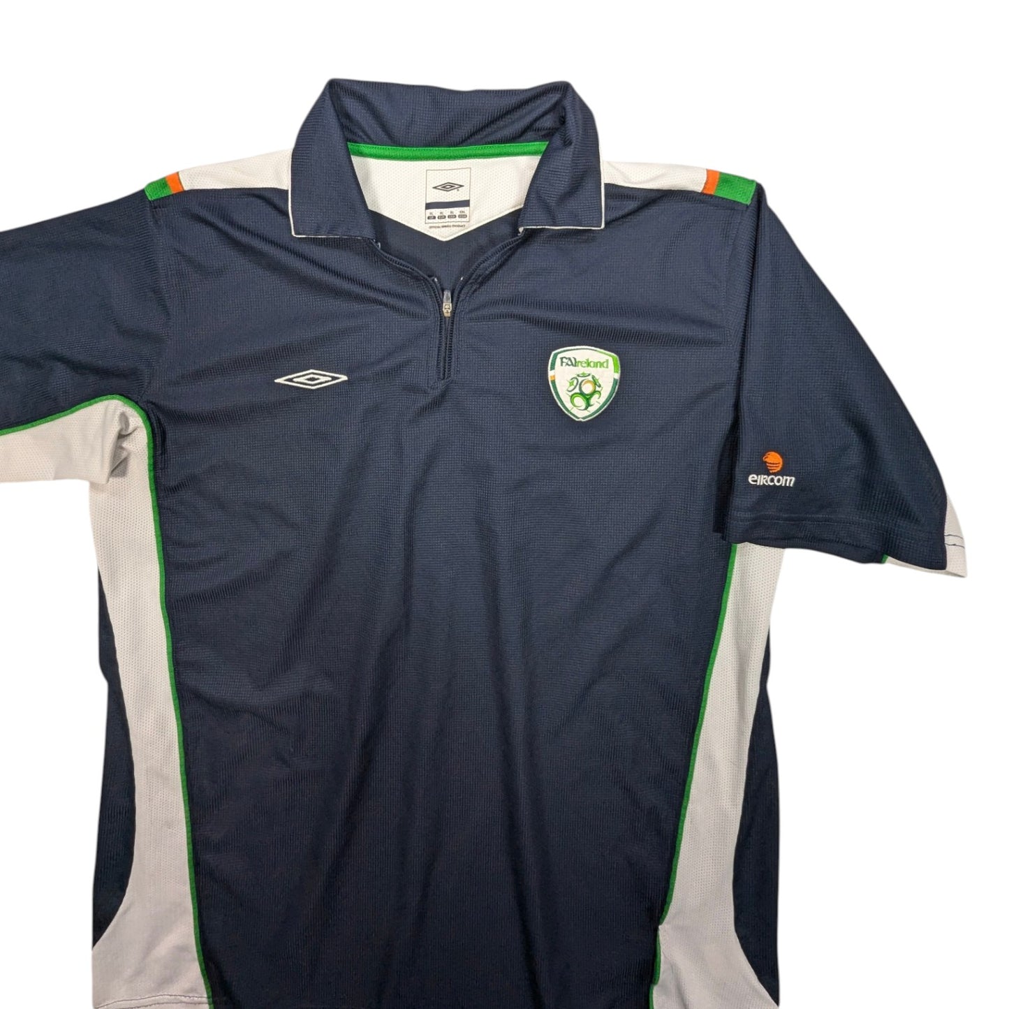 Republic of Ireland Umbro Football Polo Shirt 2000s (XL) [Very Good]