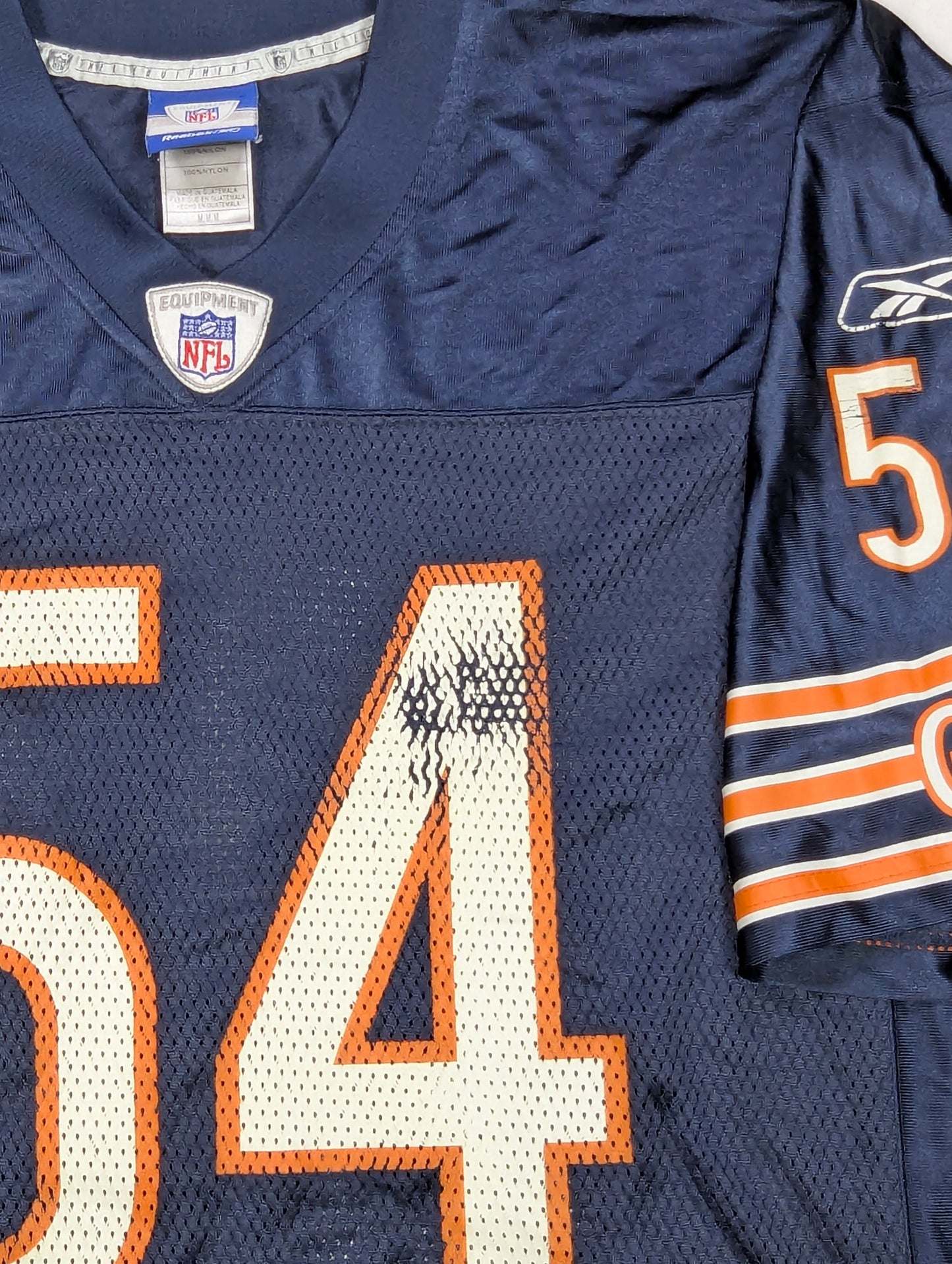 Chicago Bears Reebok Home American Football Jersey 2010 Urlacher #54 (M) [Good]