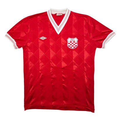 Croatia Soccer Club Melbourne Umbro Home Football Jersey 1980s #6 (S) [Excellent]