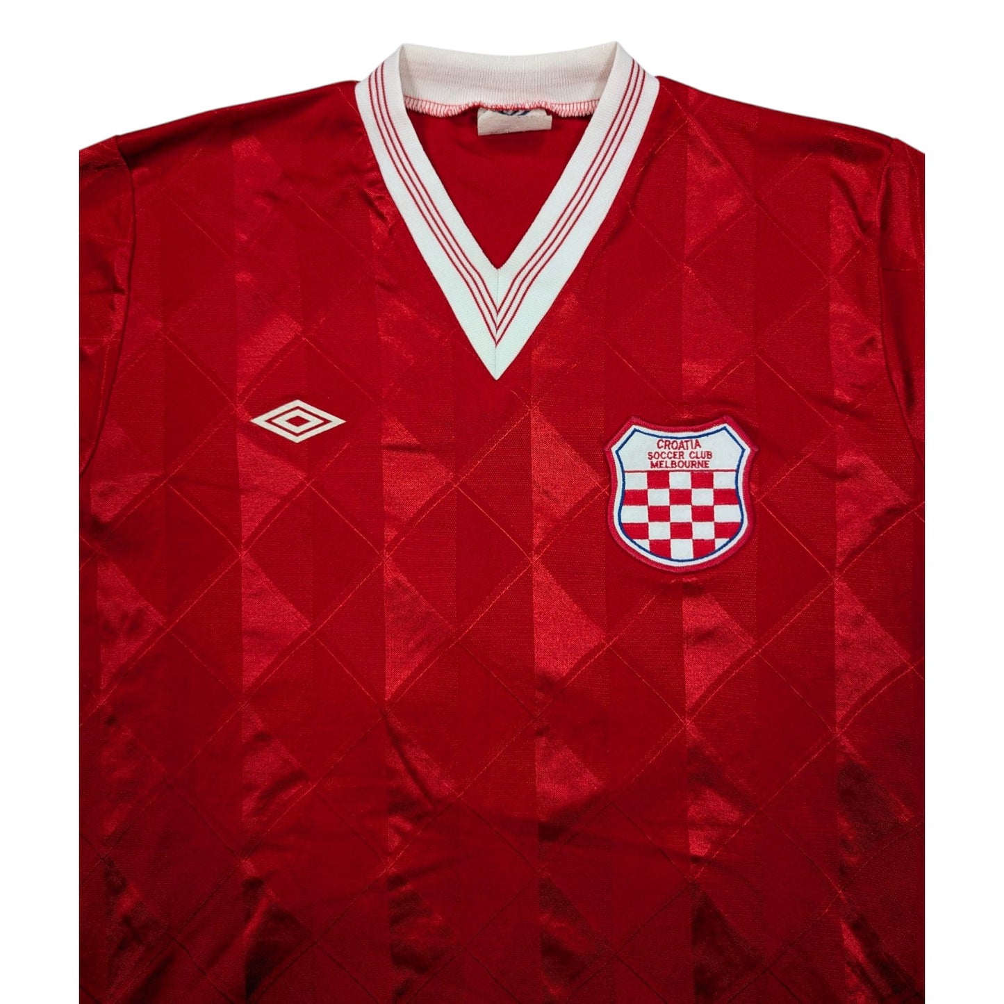 Croatia Soccer Club Melbourne Umbro Home Football Jersey 1980s #6 (S) [Excellent]