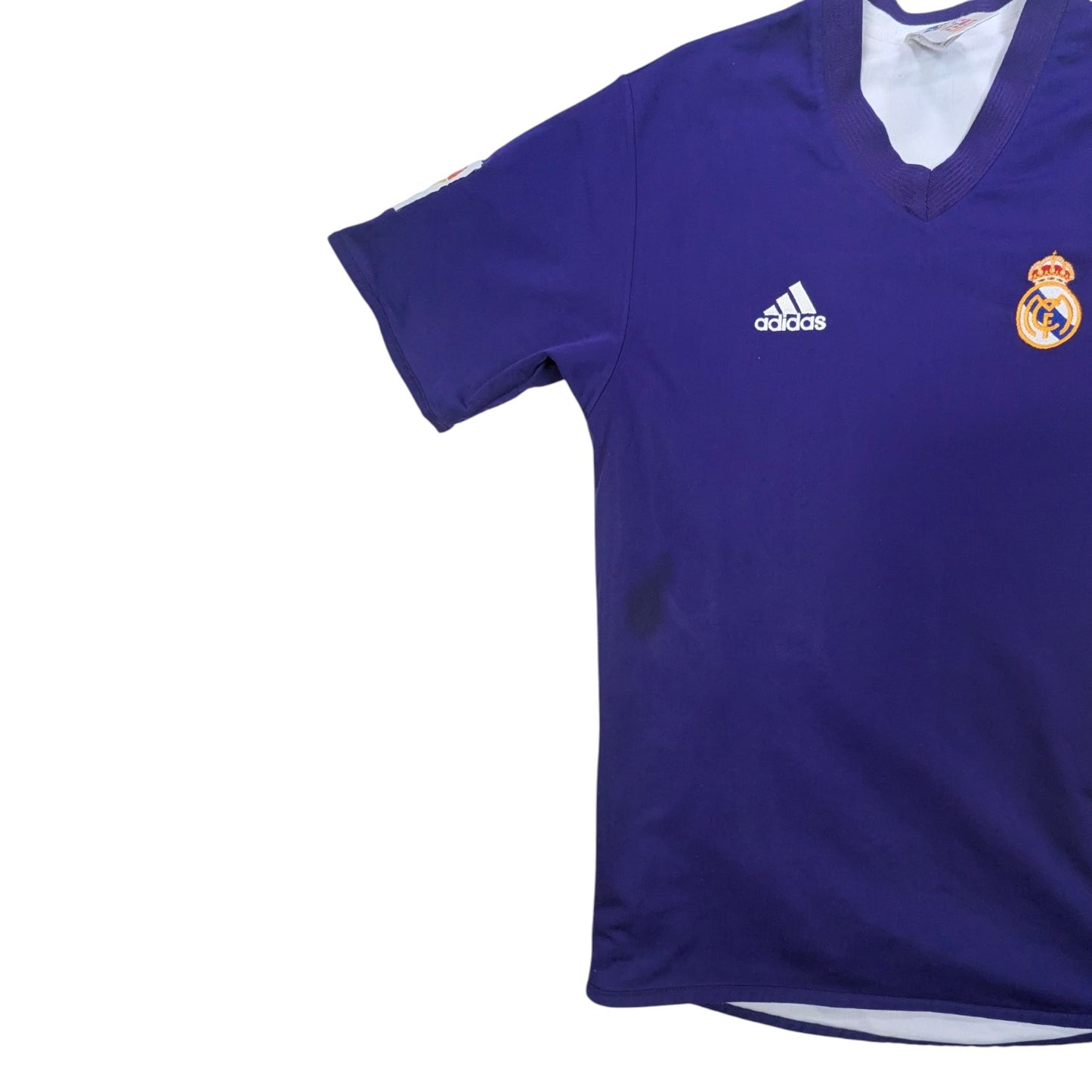 Real Madrid adidas Away Football Jersey 2001 Roberto Carlos #3 (XS) [Fair]