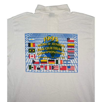 World Senior Raquetball Championships Fruit of The Loom Tennis Polo Shirt 1995 (L) [Excellent]
