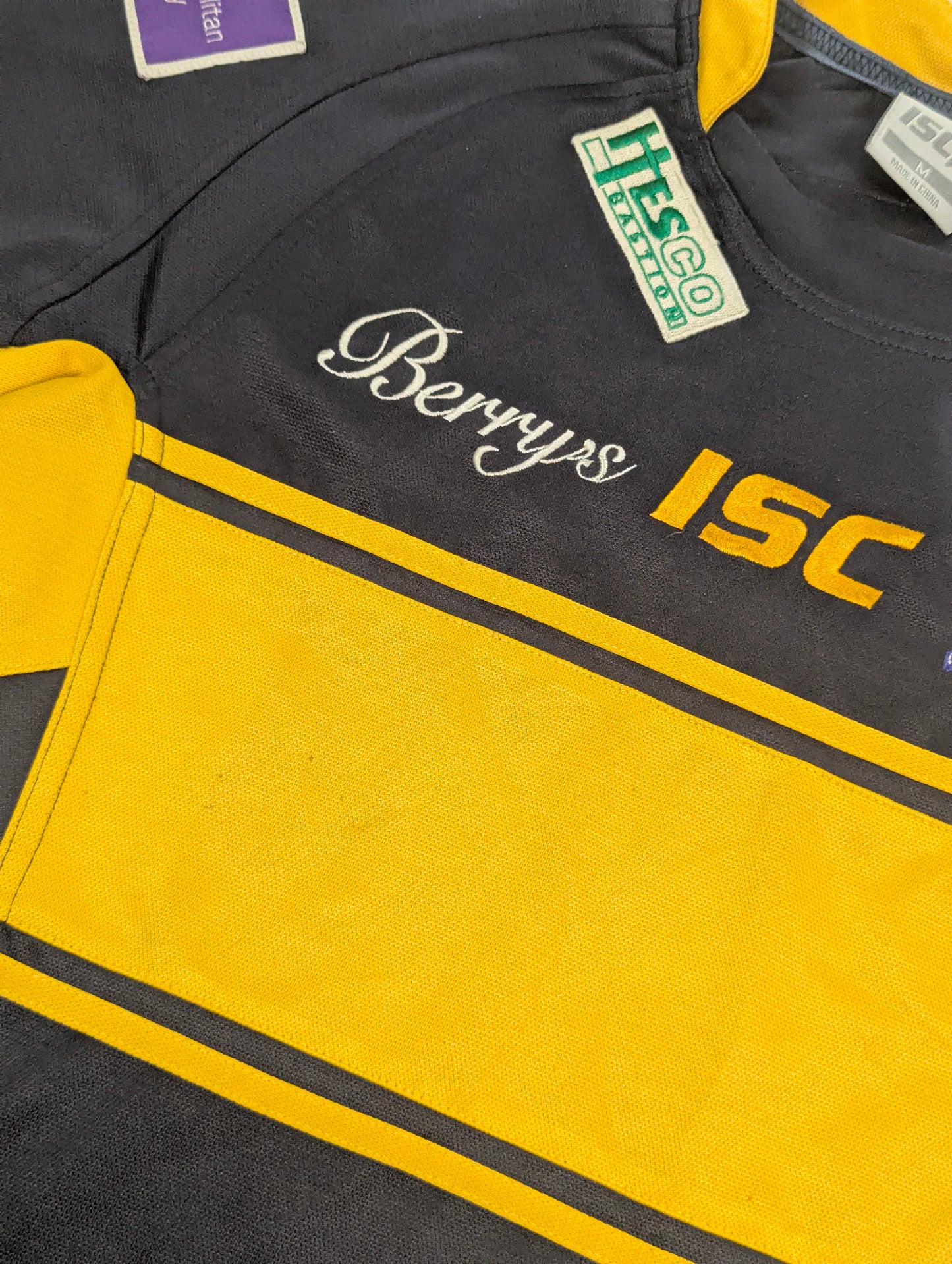 Leeds Rhinos ISC Home Rugby League Jersey 2012 Burrow #7 (M)