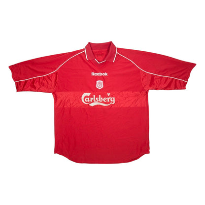 Liverpool Reebok Home Football Jersey 2000 Gerrard #17 (2XL) [Fair]
