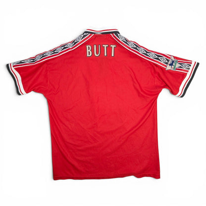 Manchester United Umbro Home Football Jersey 1998 Butt (XL) [Very Good]