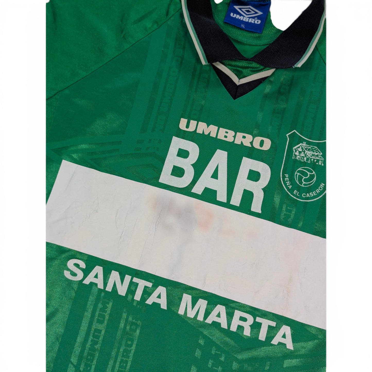 Pena El Caseron Player Issue Umbro Home Football Jersey 1990s #10 (XL) [Average]