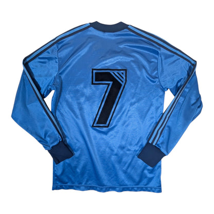 Blue adidas Home Football Jersey 1980s #7 (S) [Good]