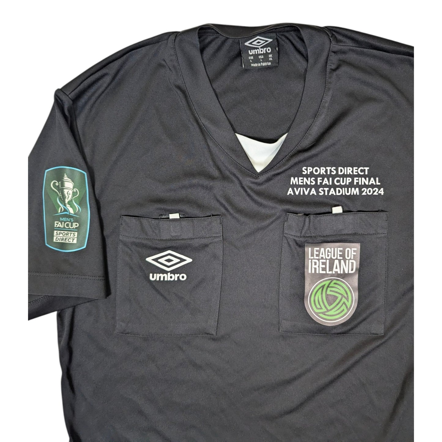 Referee Football Jersey 2024 FAI Cup Final (XL) [Very Good]
