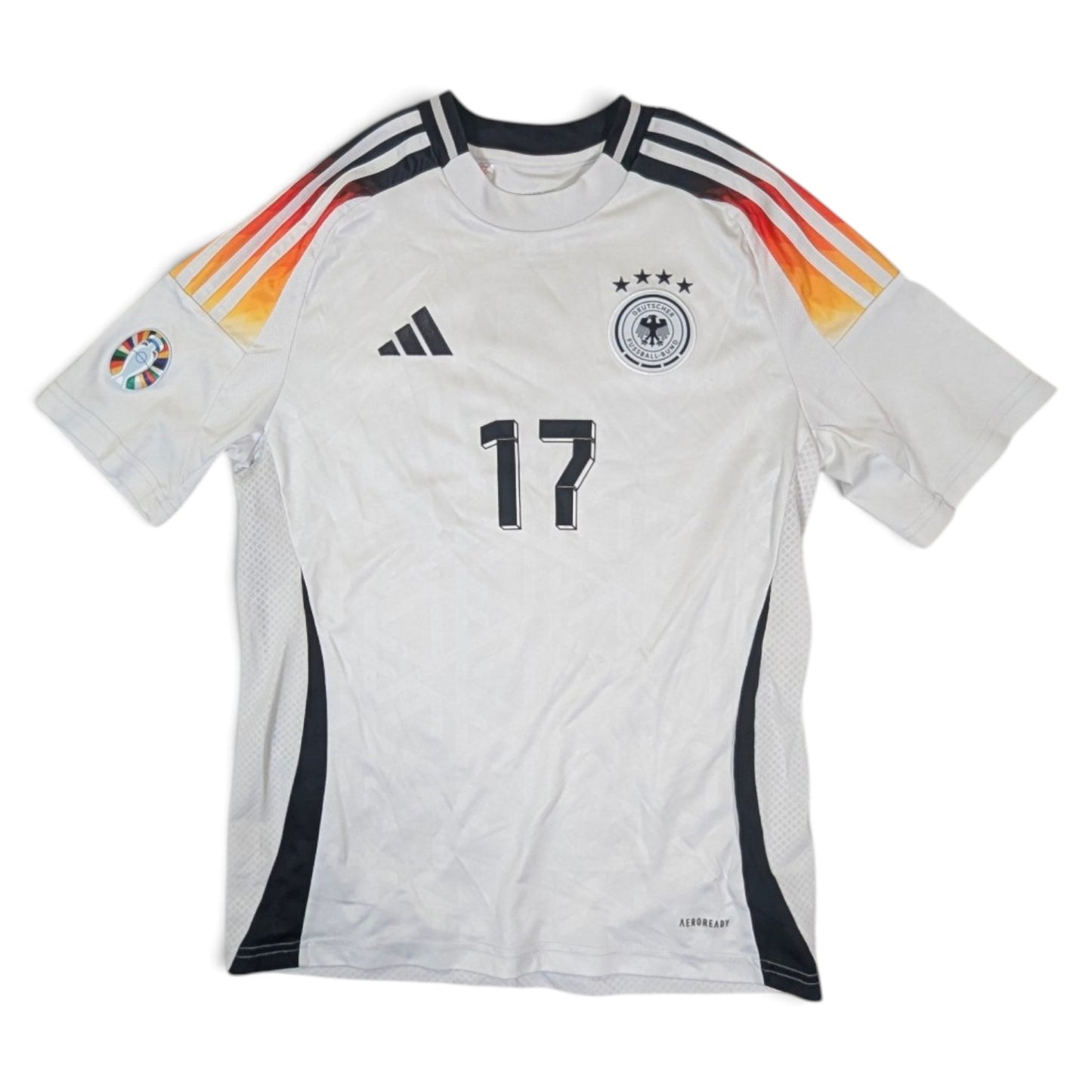 Germany adidas Home Football Jersey 2024 Wirtz #17 (13-14 Years) [Good]