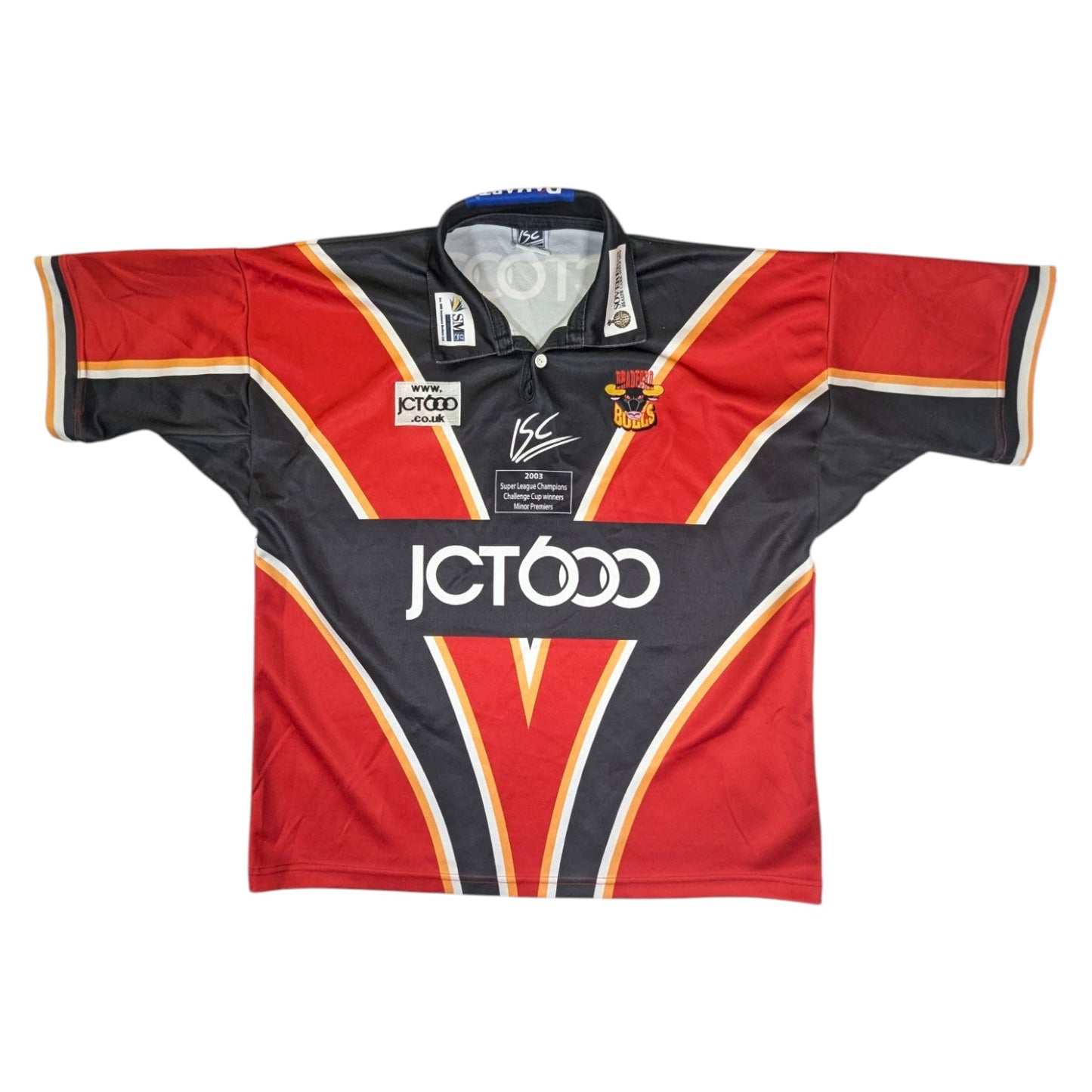 Bradford Bulls ISC Away Rugby League Jersey 2003 (2XL) [Good]