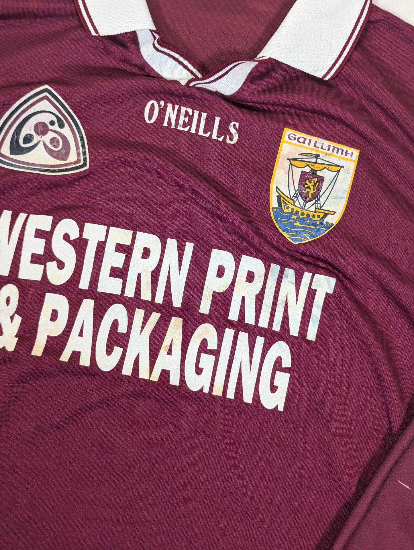 Galway Player Issue O'Neills Home GAA Jersey 1998 #13 (XL) [Fair]