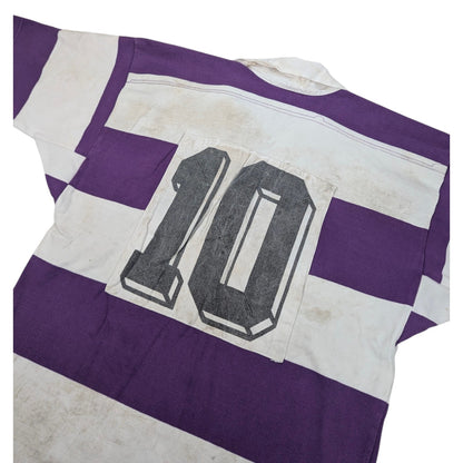 Université Paul Sabatier Toulouse Player Issue Mail Sport Home Rugby Jersey 2002 #10 (XL) [Fair]