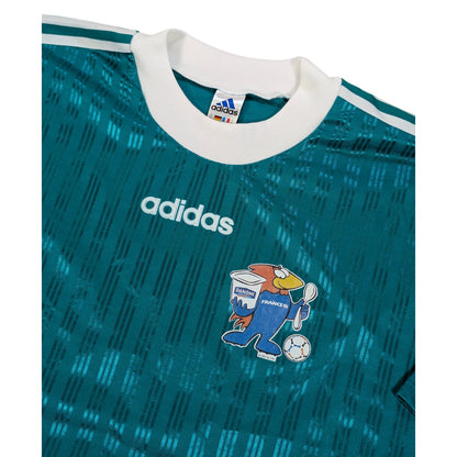 World Cup France adidas Home Football Jersey 1998 #6 (XL) [Good]