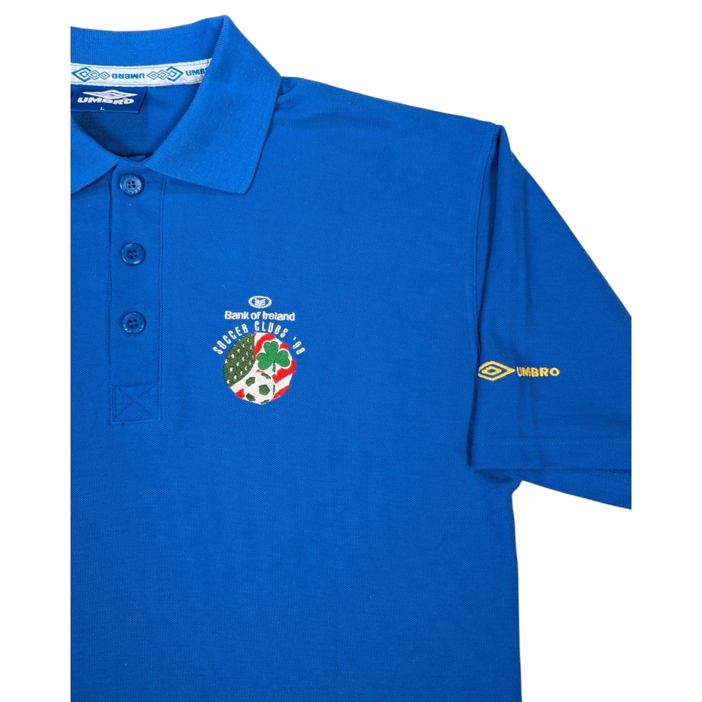 Republic of Ireland Umbro Football Polo Shirt 1999 (L) [Very Good]