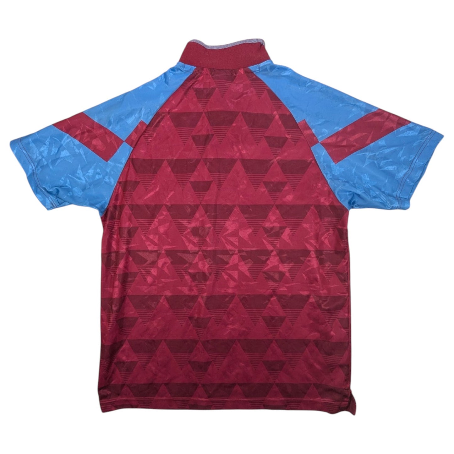 Aston Villa Score Draw Home Football Jersey Retro 1990 (L) [Fair]