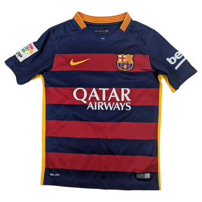 Barcelona Nike Home Football Jersey 2015 Messi #10 (8-10 Years) [Good]