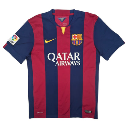 Barcelona Nike Home Football Jersey 2014 Mascherano #14 (M) [Good]