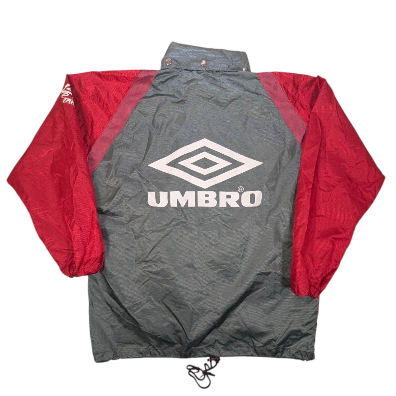 Grey Umbro Streetwear Jacket 1990s (XL) [Excellent]
