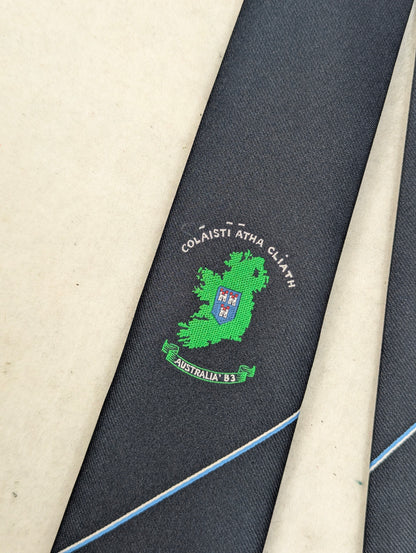 Dublin Colleges Player Issue Gilt Edge GAA Neck Tie 1983 [Excellent]