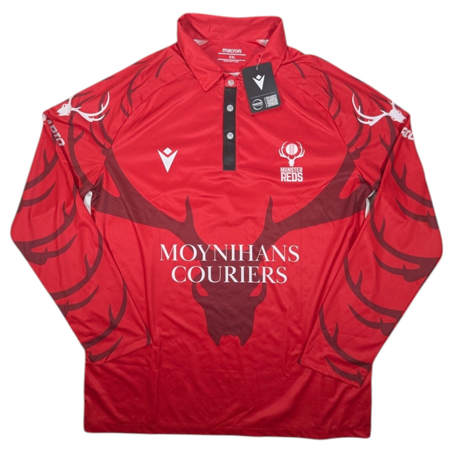 Munster Reds Player Issue Macron Home Cricket Jersey 2025 #15 (2XL) [New]