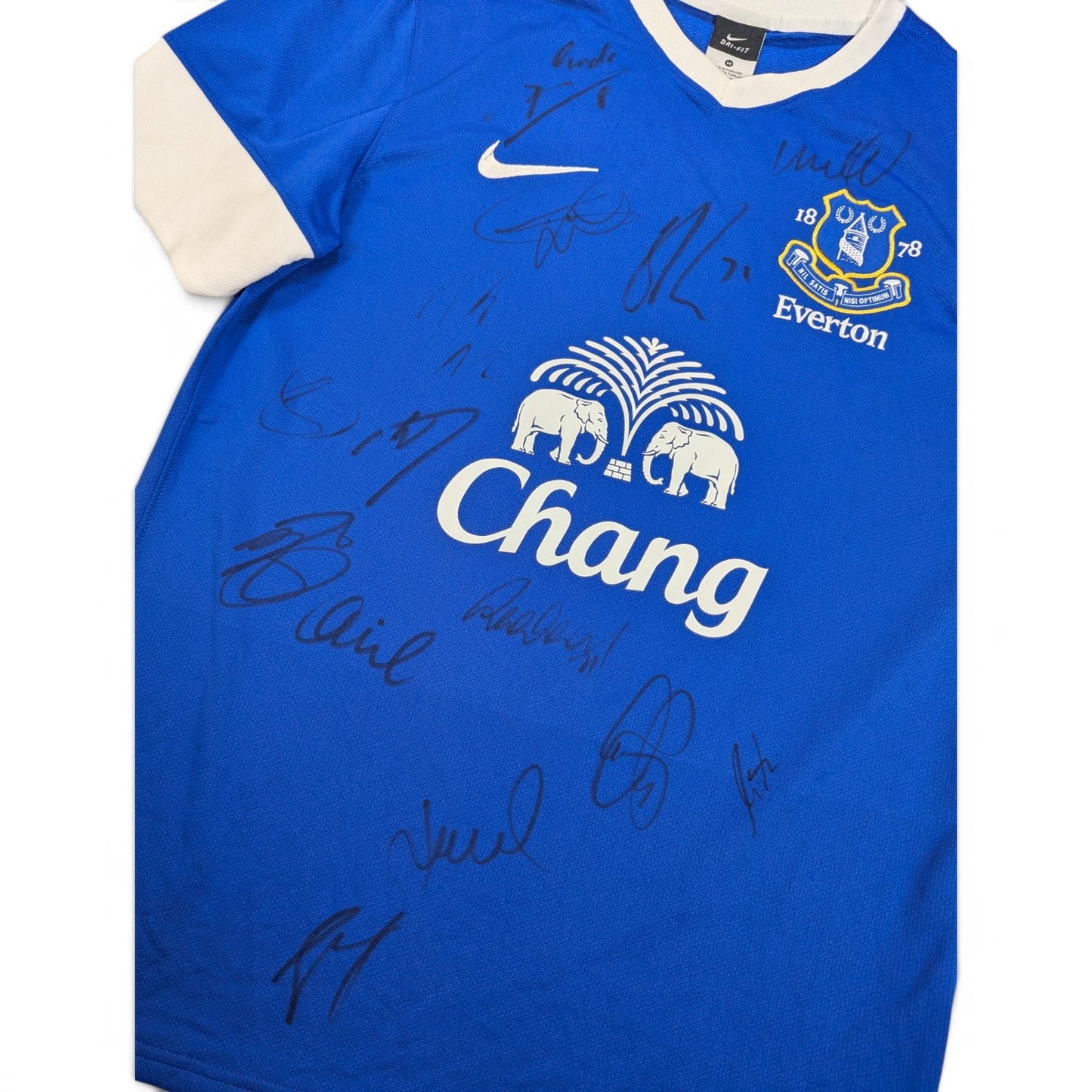 Everton Nike Home Football Jersey 2012 Autographed (M) [Excellent]