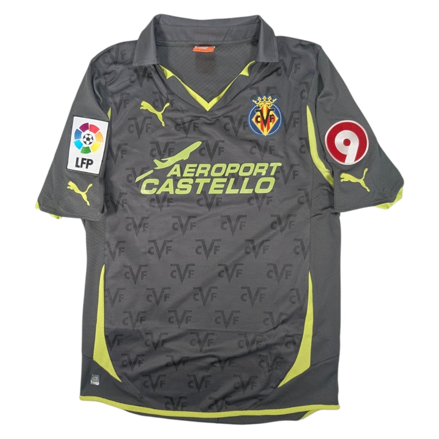 Villareal Puma Away Football Jersey 2010 Cazorla #8 (M) [Excellent]