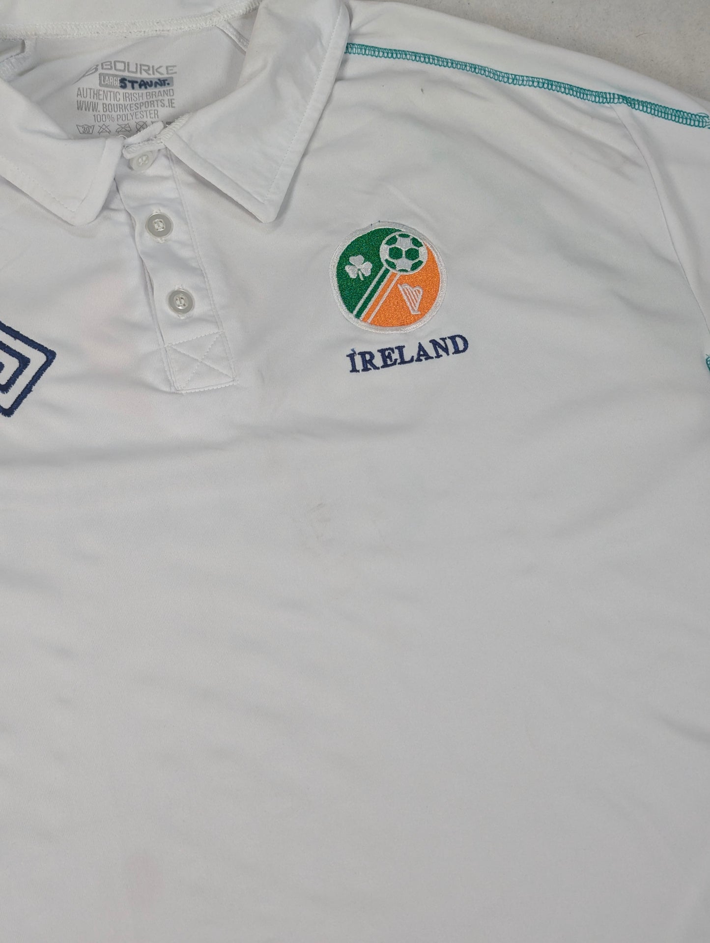 Republic of Ireland Bourke Sports Football Polo Shirt 2024 Saipan (L) [Good]