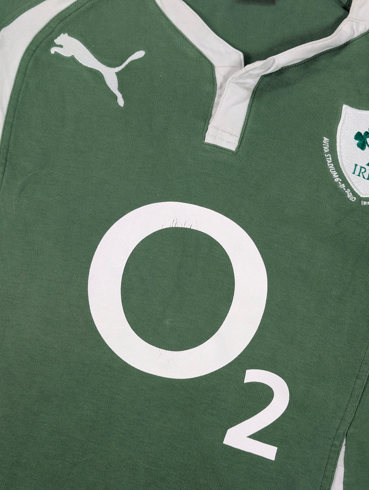 Ireland Puma Home Rugby Jersey 2010 Aviva Stadium v South Africa (M) [Good]
