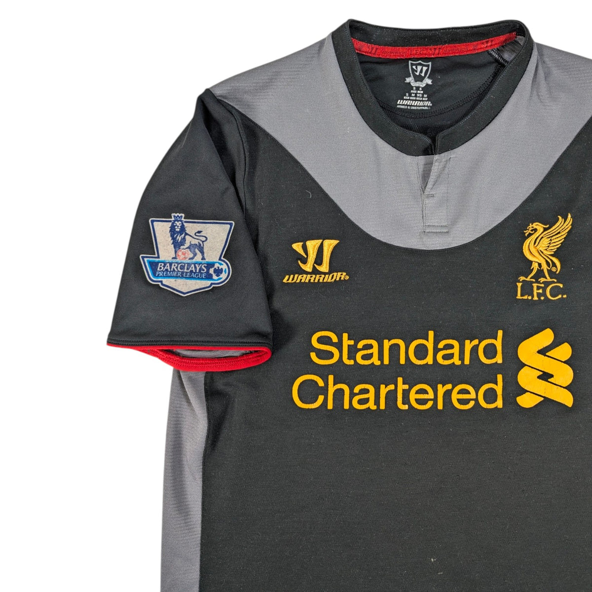 Liverpool Warrior Away Football Jersey 2012 Gerrard #8 (S) [Fair]