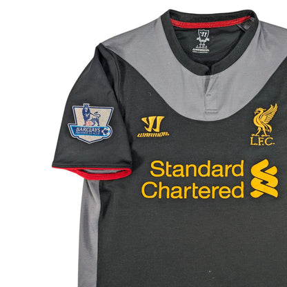 Liverpool Warrior Away Football Jersey 2012 Gerrard #8 (S) [Fair]