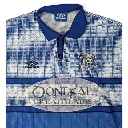 Finn Harps Player Issue Umbro Home Football Jersey 1996 #7 (XL) [Good]