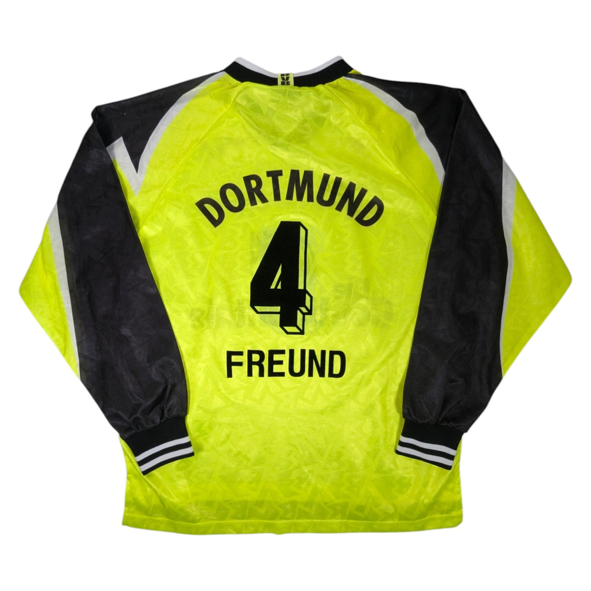 Borussia Dortmund Nike Home Football Jersey 1995 Freund #4 (2XL) [Very Good]