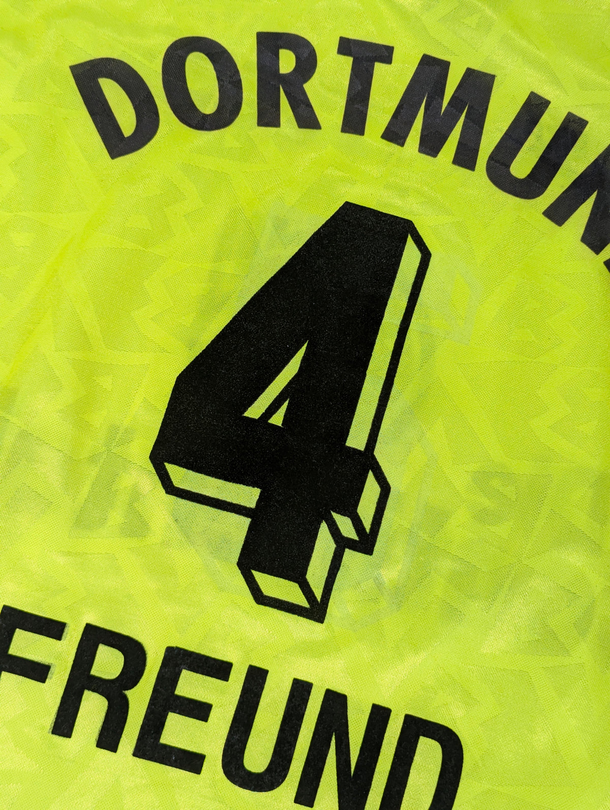 Borussia Dortmund Nike Home Football Jersey 1995 Freund #4 (2XL) [Very Good]