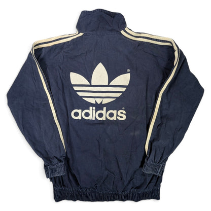 Navy Blue adidas Streetwear Drill Top 1990s (M) [Good]