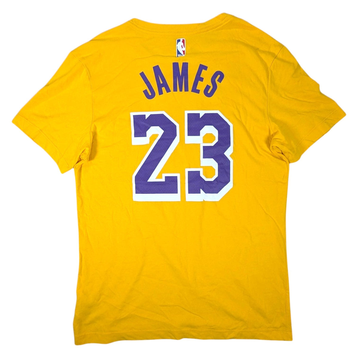 LA Lakers Nike Basketball T-Shirt 2020s LeBron James #23 (S) [Fair]