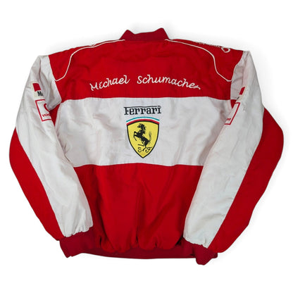 Ferrari Nice Man Sports Motorsports Jacket 2000s Michael Schimacher (L) [Very Good]