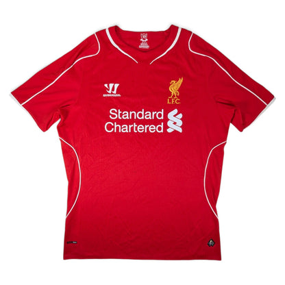 Liverpool Warrior Home Football Jersey 2014 (L) [Good]